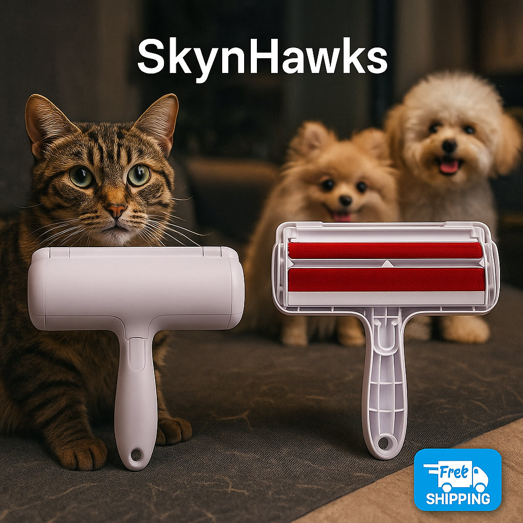 Chomchom Design Pet Hair Remover and Reusable Lint Roller Cat & Dog Hair Remover