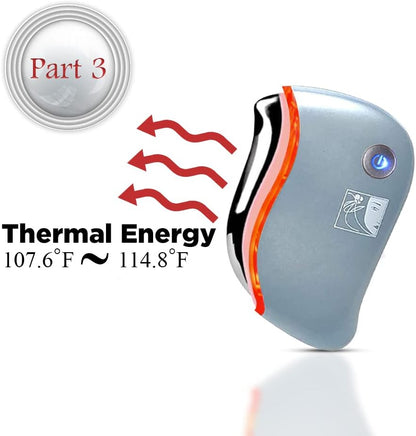 Rejuvenate Your Skin: 4-In-1 Electric Heated Gua Sha Facial Tool & Massager for Radiant Face and Neck
