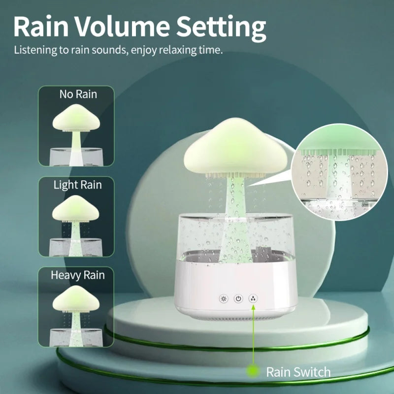 Luminous Aromatherapy Oil Diffuser - Desktop Humidifier with Soothing Underwater Sounds for Better Sleep