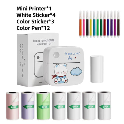 B2 Mini Bluetooth Thermal Printer - Portable Inkless Photo Printer for iOS & Android Devices