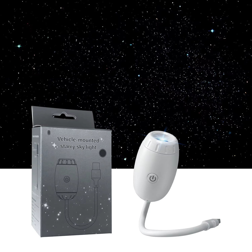 USB Car Atmosphere Projector Light - Transform Your Vehicle with Starry Galaxy Ambiance for Romantic Nights and Parties!