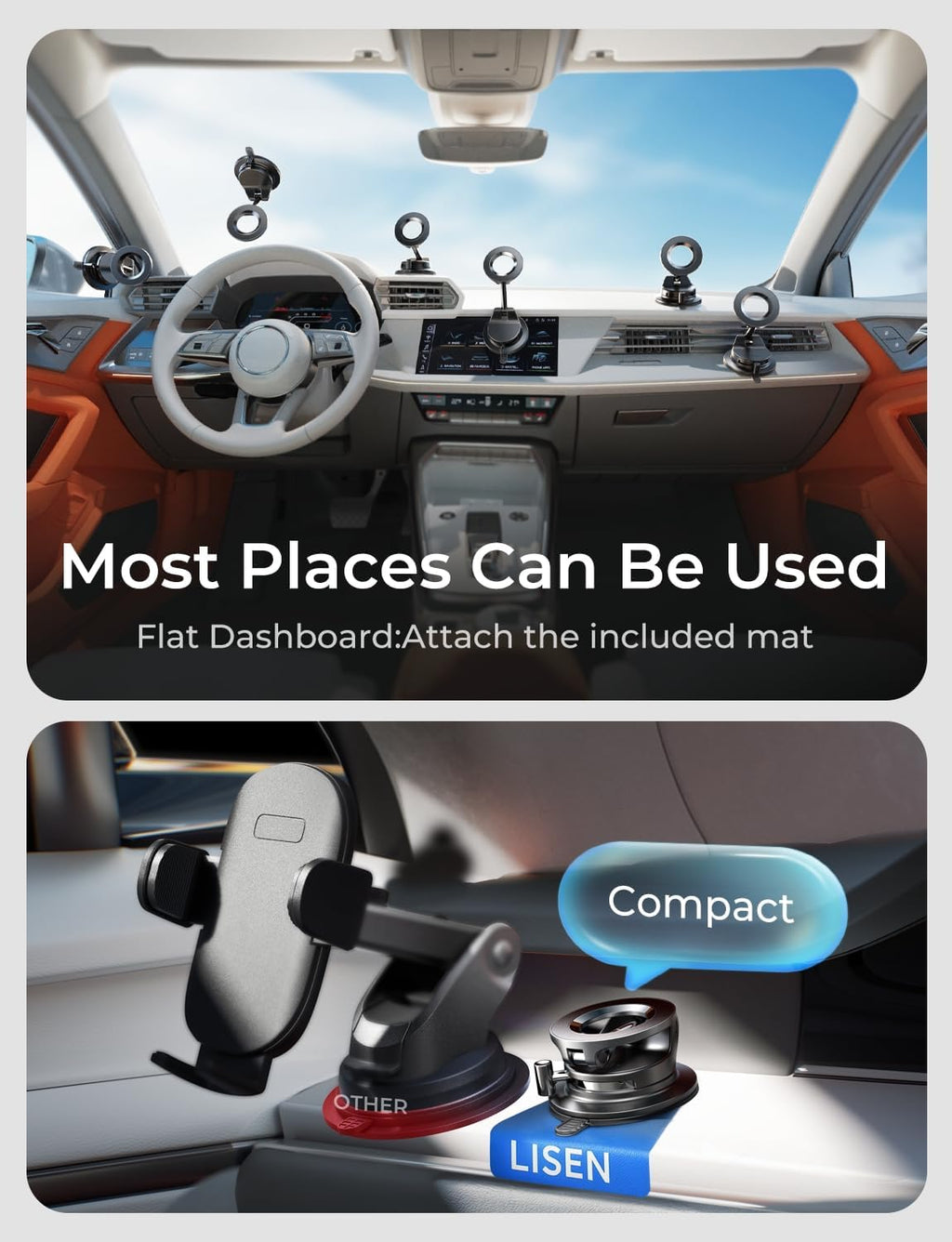 MagSafe Magnetic Car Phone Mount Holder