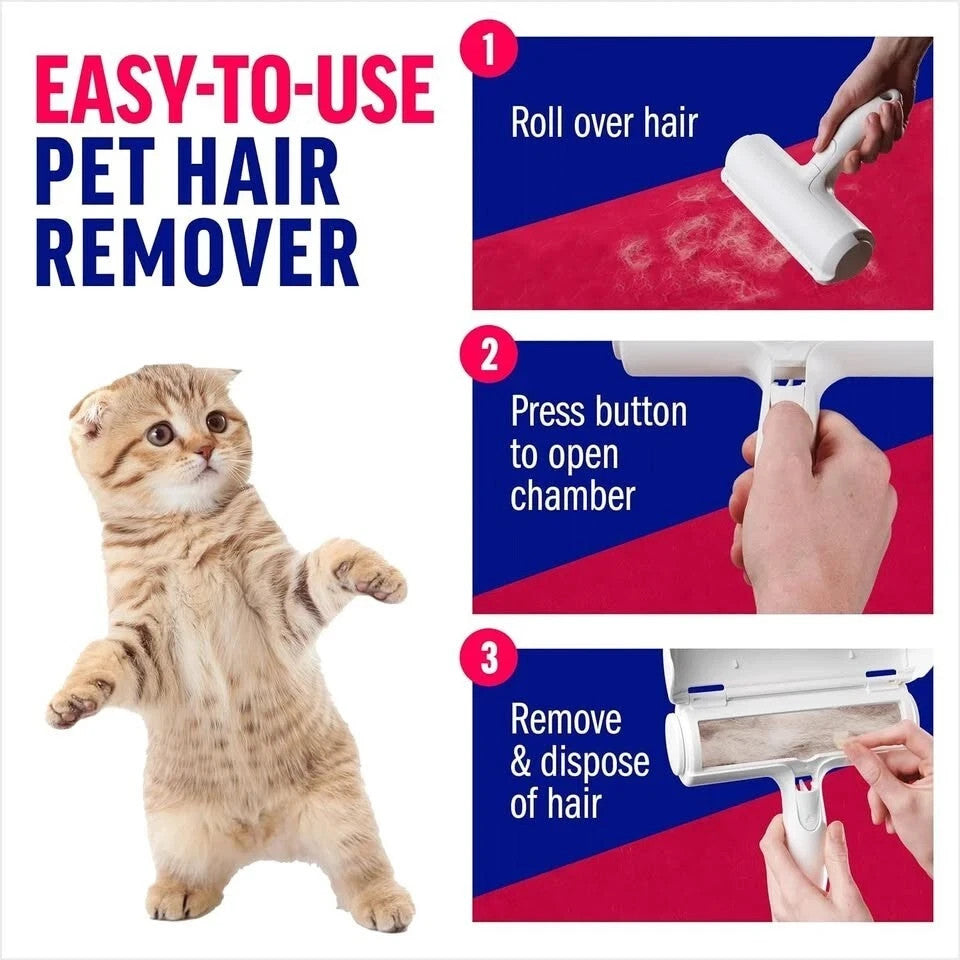 Chomchom Design Pet Hair Remover and Reusable Lint Roller Cat & Dog Hair Remover