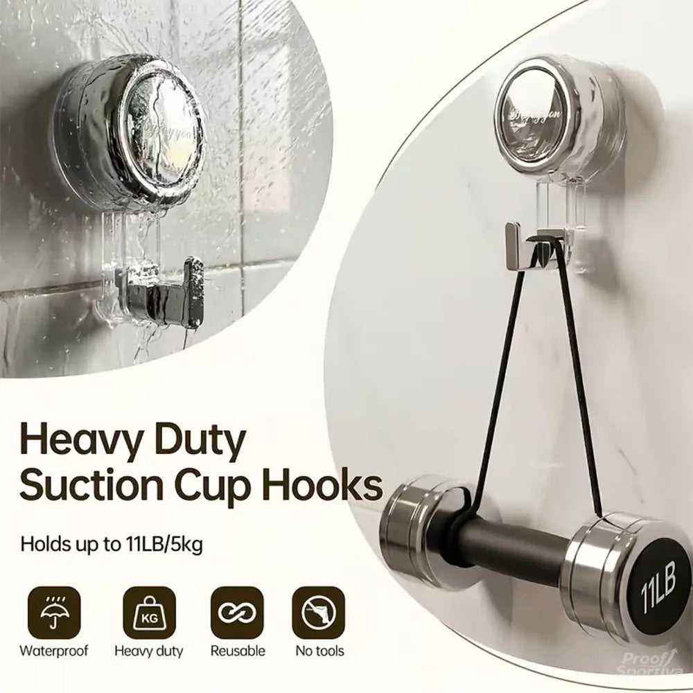10Pcs Strong Suction Cup Hooks for Shower No Drill Removable Hooks for Glass Door Mirror Windows Tile Bathroom Towel Organizer Hanger