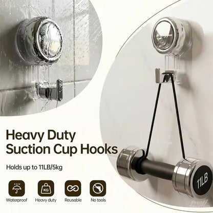 10Pcs Strong Suction Cup Hooks for Shower No Drill Removable Hooks for Glass Door Mirror Windows Tile Bathroom Towel Organizer Hanger