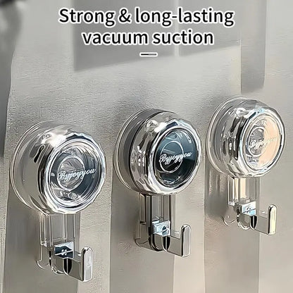 10Pcs Strong Suction Cup Hooks for Shower No Drill Removable Hooks for Glass Door Mirror Windows Tile Bathroom Towel Organizer Hanger
