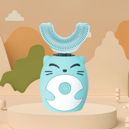 Kids Sonic Electric Toothbrush - U-Shaped 360° Ultrasonic Teeth Whitening, IPX7 Waterproof Design