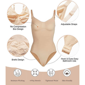 Women'S Suspender Jumpsuit Fashion Casual Seamless Slim Body-Shaping Corsets Bodysuit