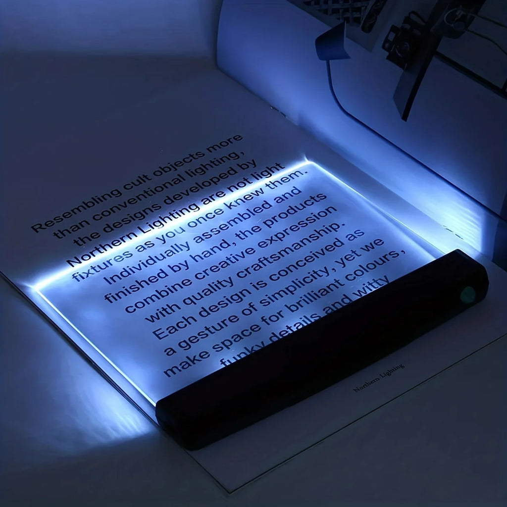 LED Flat Panel Night Vision Reading Light - Eye Protection for Students and Night Readers