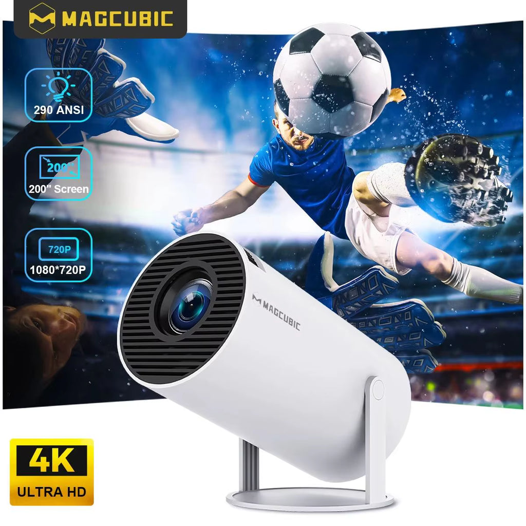 MAGCUBIC HY300 PRO 8K Projector - Android 14, Dual WiFi 6, 290 ANSI, Allwinner H726, Bluetooth 5.4, 1080P Home & Outdoor Cinema