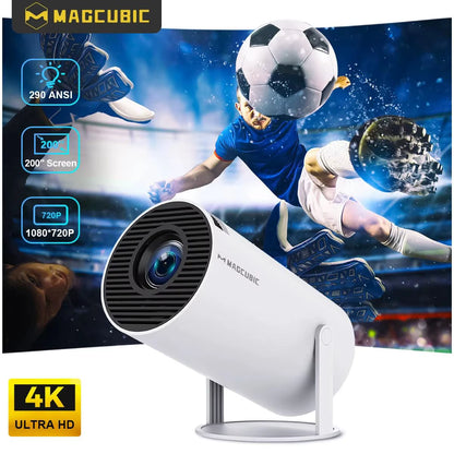 MAGCUBIC HY300 PRO 8K Projector - Android 14, Dual WiFi 6, 290 ANSI, Allwinner H726, Bluetooth 5.4, 1080P Home & Outdoor Cinema