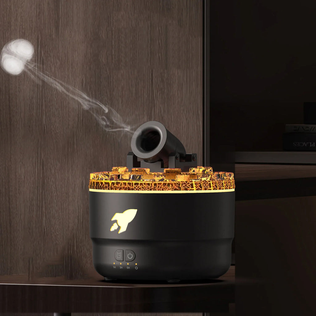 Whisper-Quiet Air Mist Humidifier & Essential Oil Diffuser with Innovative Timer - Perfect for Bedside & Tea Table
