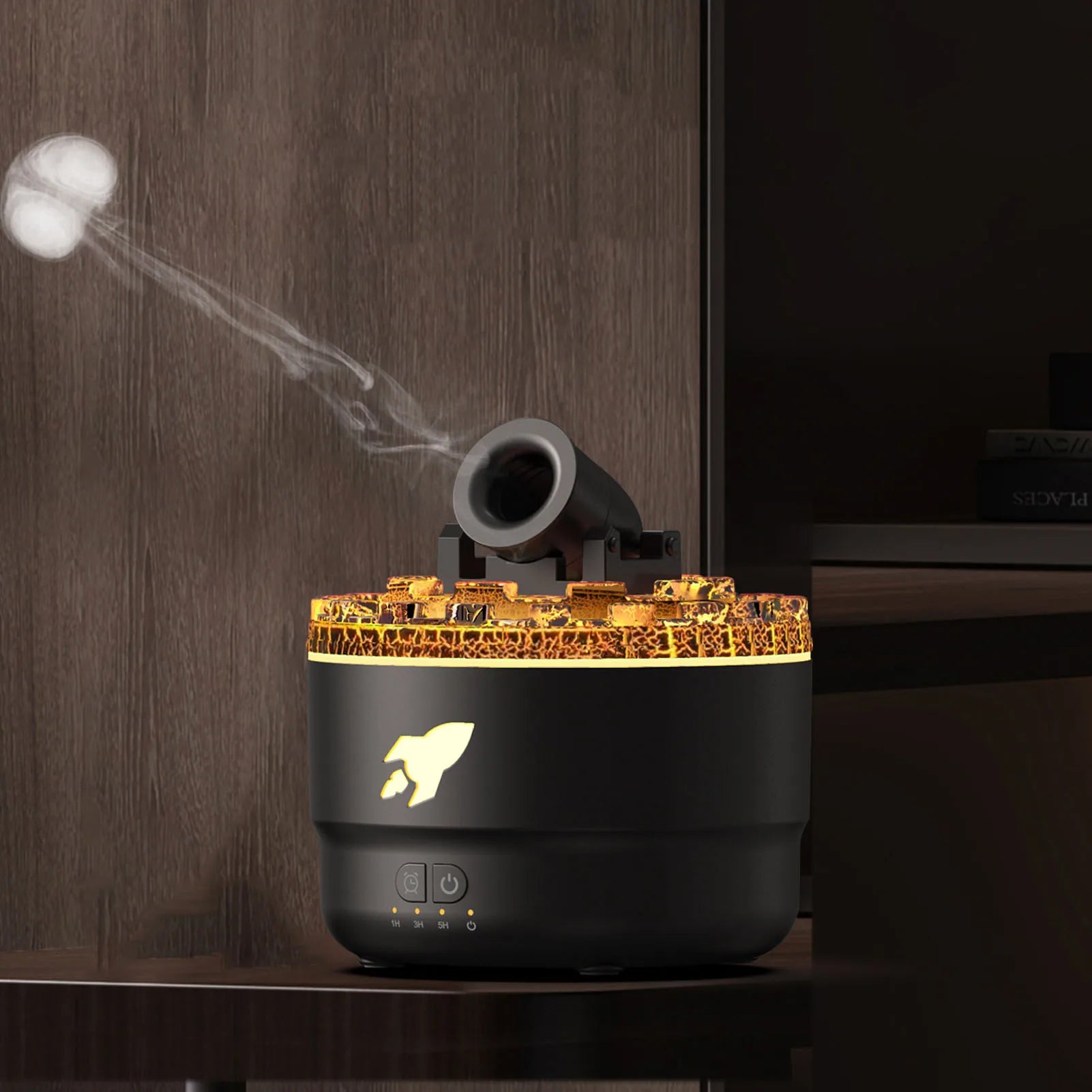Whisper-Quiet Air Mist Humidifier & Essential Oil Diffuser with Innovative Timer - Perfect for Bedside & Tea Table