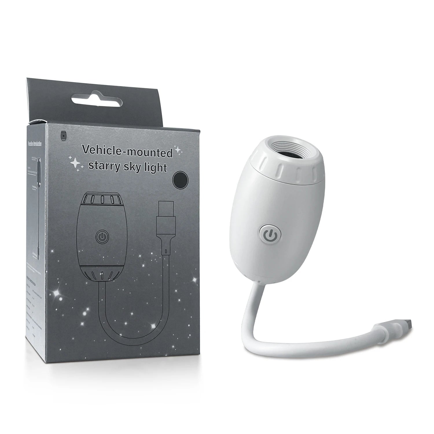 USB Car Atmosphere Projector Light - Transform Your Vehicle with Starry Galaxy Ambiance for Romantic Nights and Parties!