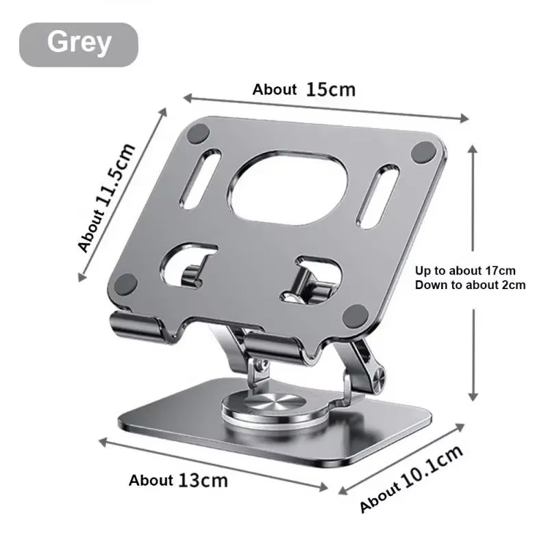 Ultimate 360° Rotating Tablet Stand - Adjustable & Foldable Aluminum Holder for iPad Pro, Air, Mini