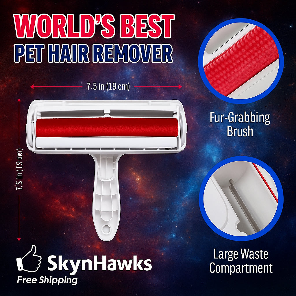 Chomchom Design Pet Hair Remover and Reusable Lint Roller Cat & Dog Hair Remover