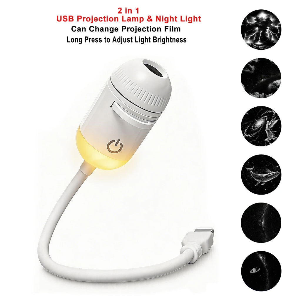 USB Car Atmosphere Projector Light - Transform Your Vehicle with Starry Galaxy Ambiance for Romantic Nights and Parties!