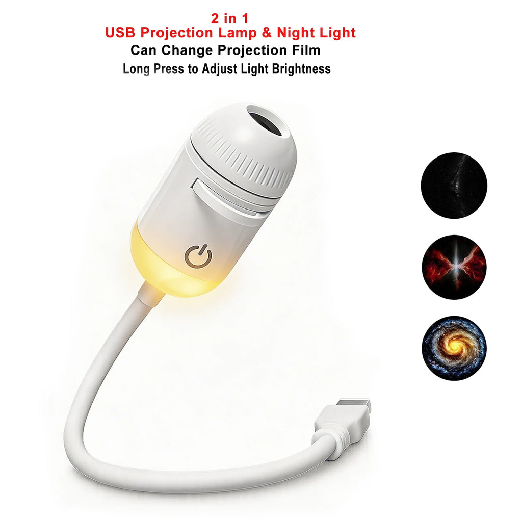 USB Car Atmosphere Projector Light - Transform Your Vehicle with Starry Galaxy Ambiance for Romantic Nights and Parties!