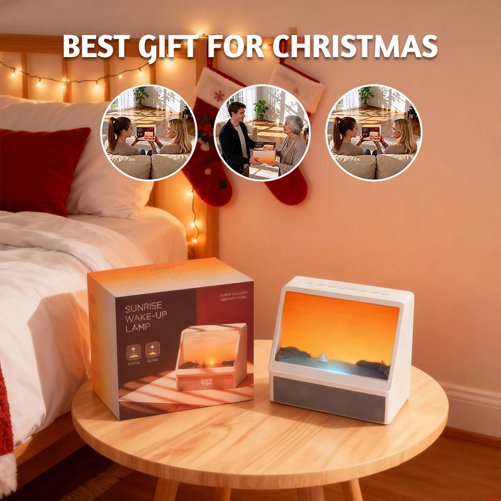 Bluetooth Sunrise Alarm Clock with White Noise & Dimmable Light - Perfect Sleep Companion for Adults & Kids