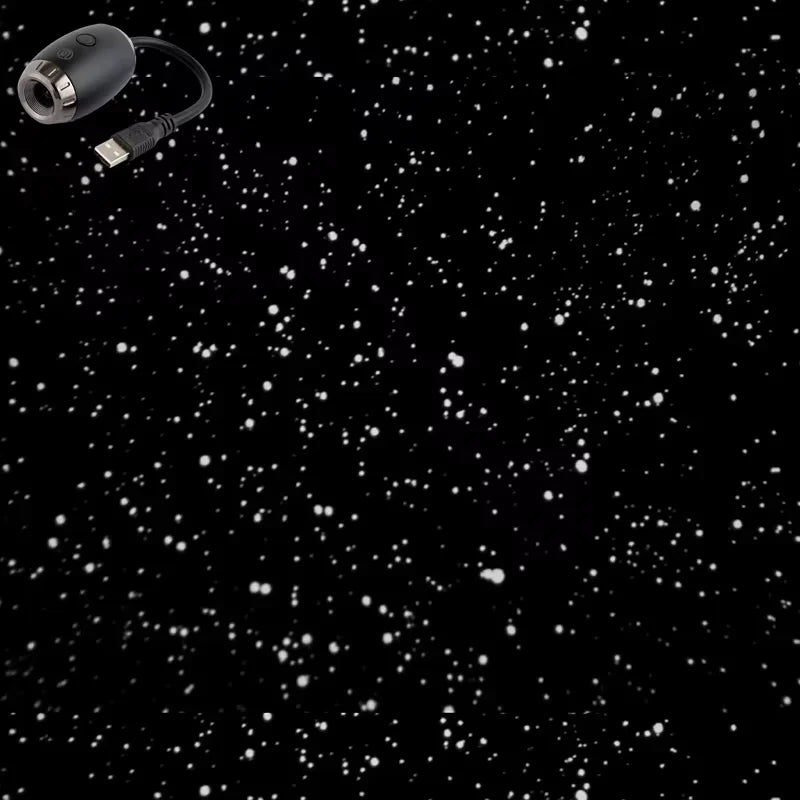 USB Car Atmosphere Projector Light - Transform Your Vehicle with Starry Galaxy Ambiance for Romantic Nights and Parties!