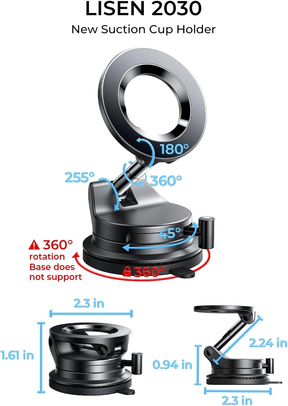 MagSafe Magnetic Car Phone Mount Holder