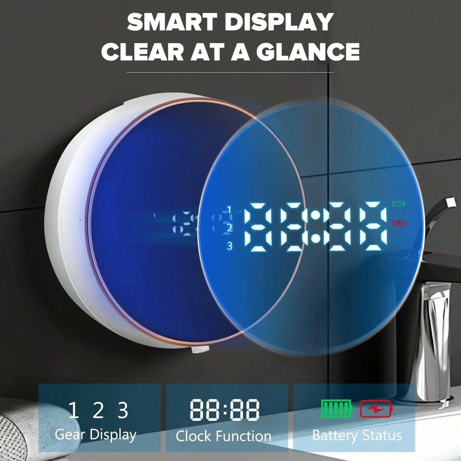 1Pc,Smart Touchless Automatic Soap Dispenser Touchless Auto Hands Free Lotion Wall Mount Liquid Dish Soap Dispenser Electric Plastic Modern Smart Rechargeable Hand Soap Dispenser for Bathroom Kitchen