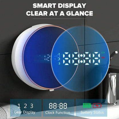 1Pc,Smart Touchless Automatic Soap Dispenser Touchless Auto Hands Free Lotion Wall Mount Liquid Dish Soap Dispenser Electric Plastic Modern Smart Rechargeable Hand Soap Dispenser for Bathroom Kitchen