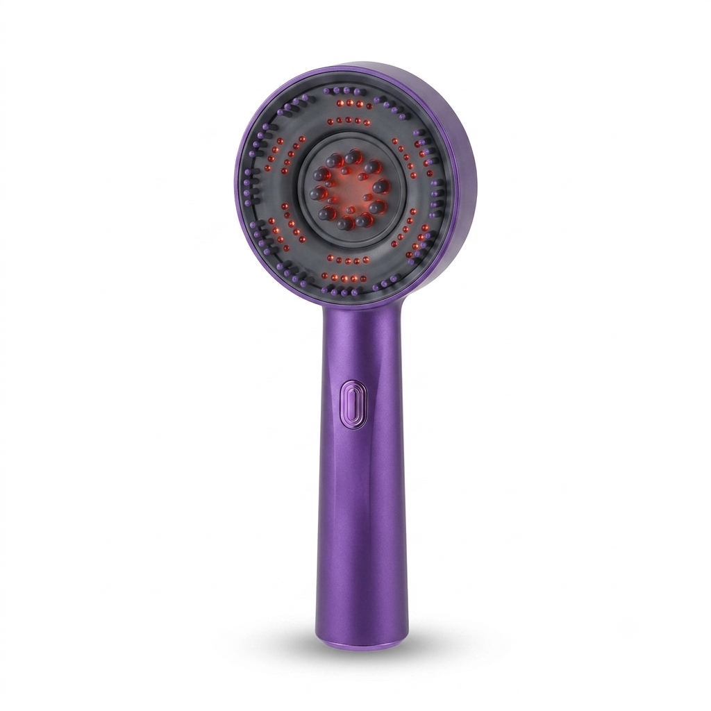 Revitalize Your Hair with the Electric Vibration Massage Comb - Red Light Therapy Scalp Brush & Oil Applicator for Enhanced Hair Growth!