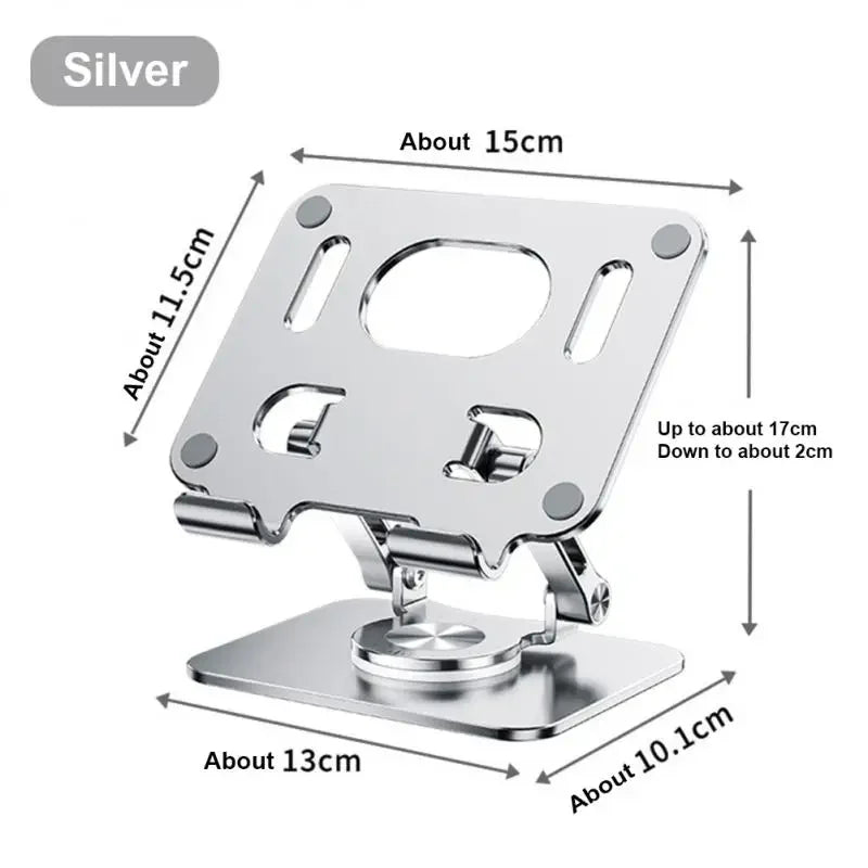 Ultimate 360° Rotating Tablet Stand - Adjustable & Foldable Aluminum Holder for iPad Pro, Air, Mini