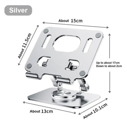 Ultimate 360° Rotating Tablet Stand - Adjustable & Foldable Aluminum Holder for iPad Pro, Air, Mini