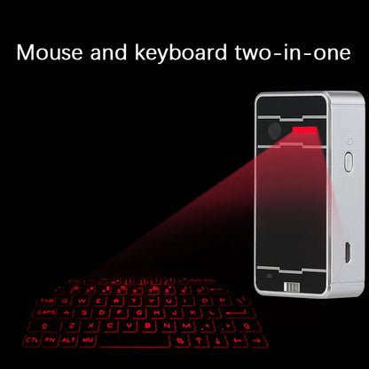 Wireless Portable Bluetooth Virtual Laser Keyboard & Mouse for iPhone, Tablet, and Computer
