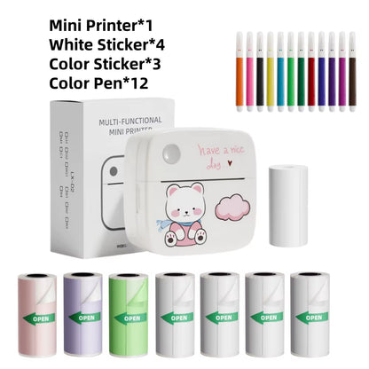 B2 Mini Bluetooth Thermal Printer - Portable Inkless Photo Printer for iOS & Android Devices