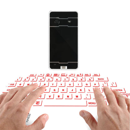Wireless Portable Bluetooth Virtual Laser Keyboard & Mouse for iPhone, Tablet, and Computer