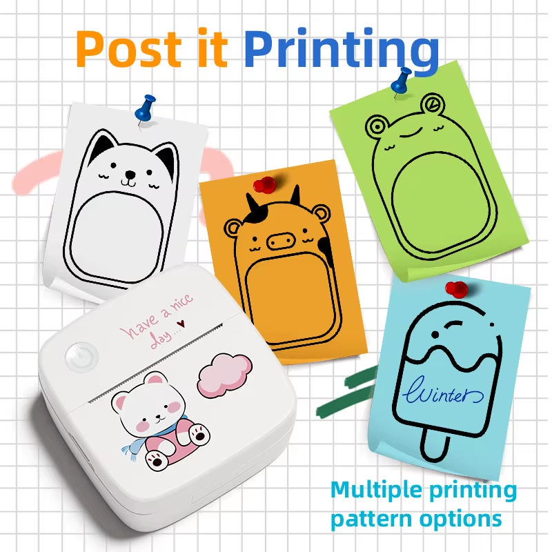 B2 Mini Bluetooth Thermal Printer - Portable Inkless Photo Printer for iOS & Android Devices