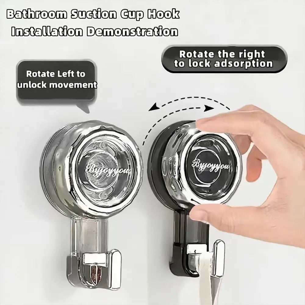 10Pcs Strong Suction Cup Hooks for Shower No Drill Removable Hooks for Glass Door Mirror Windows Tile Bathroom Towel Organizer Hanger