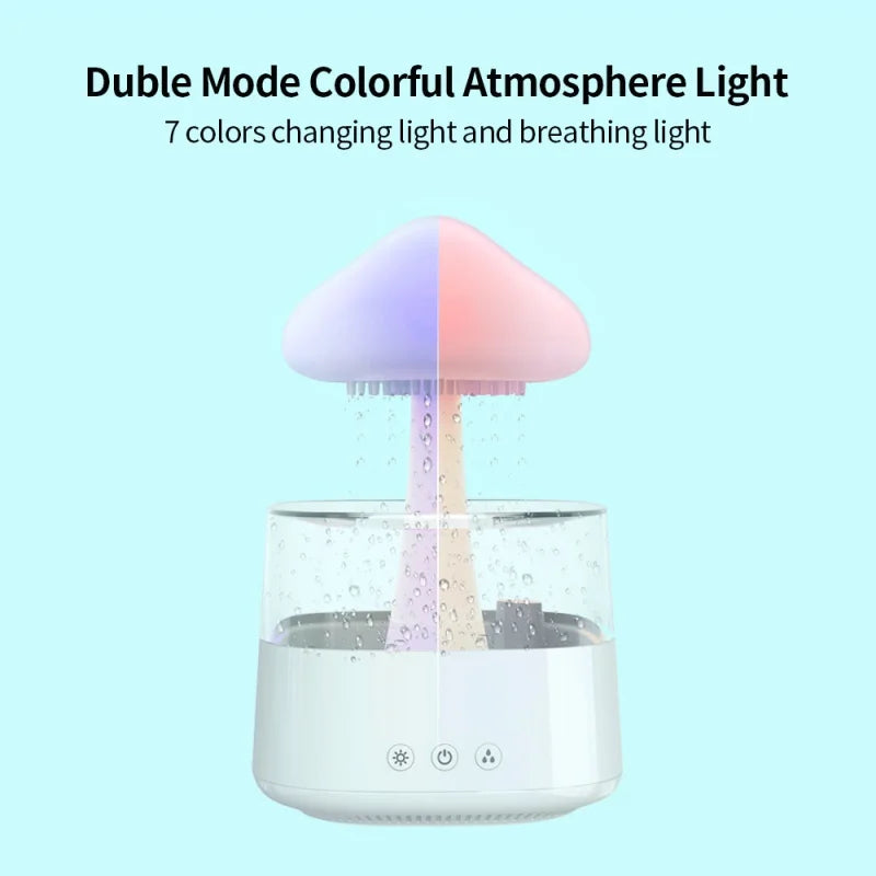 Luminous Aromatherapy Oil Diffuser - Desktop Humidifier with Soothing Underwater Sounds for Better Sleep