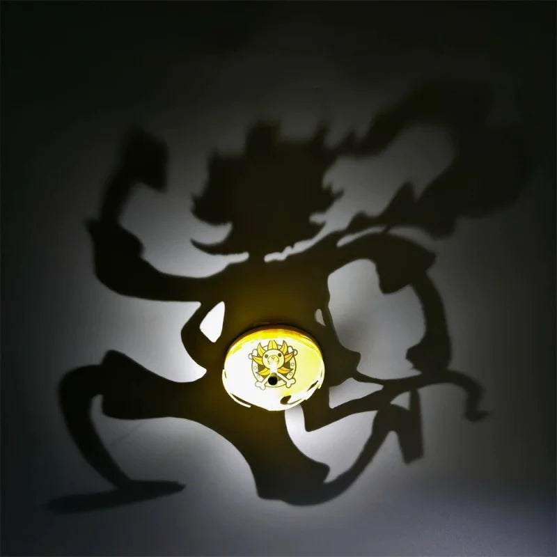 Anime Shadow Light Projector Lamp - Luffy, Goku & Zoro Night Light - Perfect Surprise Gift for Friends and Besties