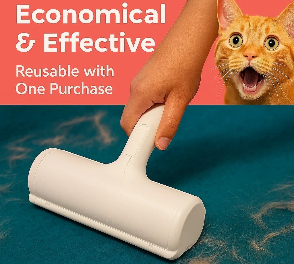 Chomchom Design Pet Hair Remover and Reusable Lint Roller Cat & Dog Hair Remover