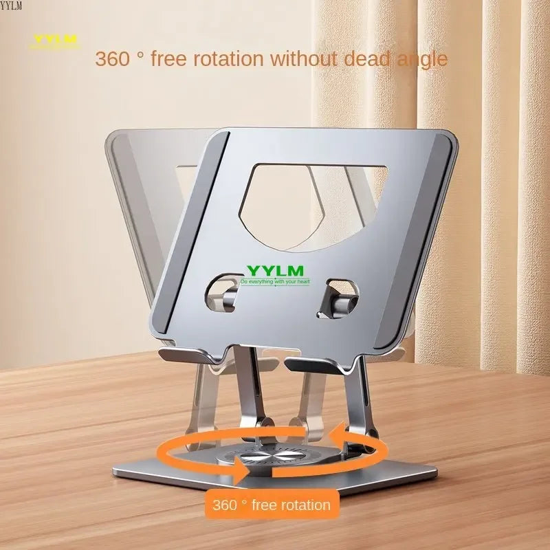 Ultimate 360° Rotating Tablet Stand - Adjustable & Foldable Aluminum Holder for iPad Pro, Air, Mini