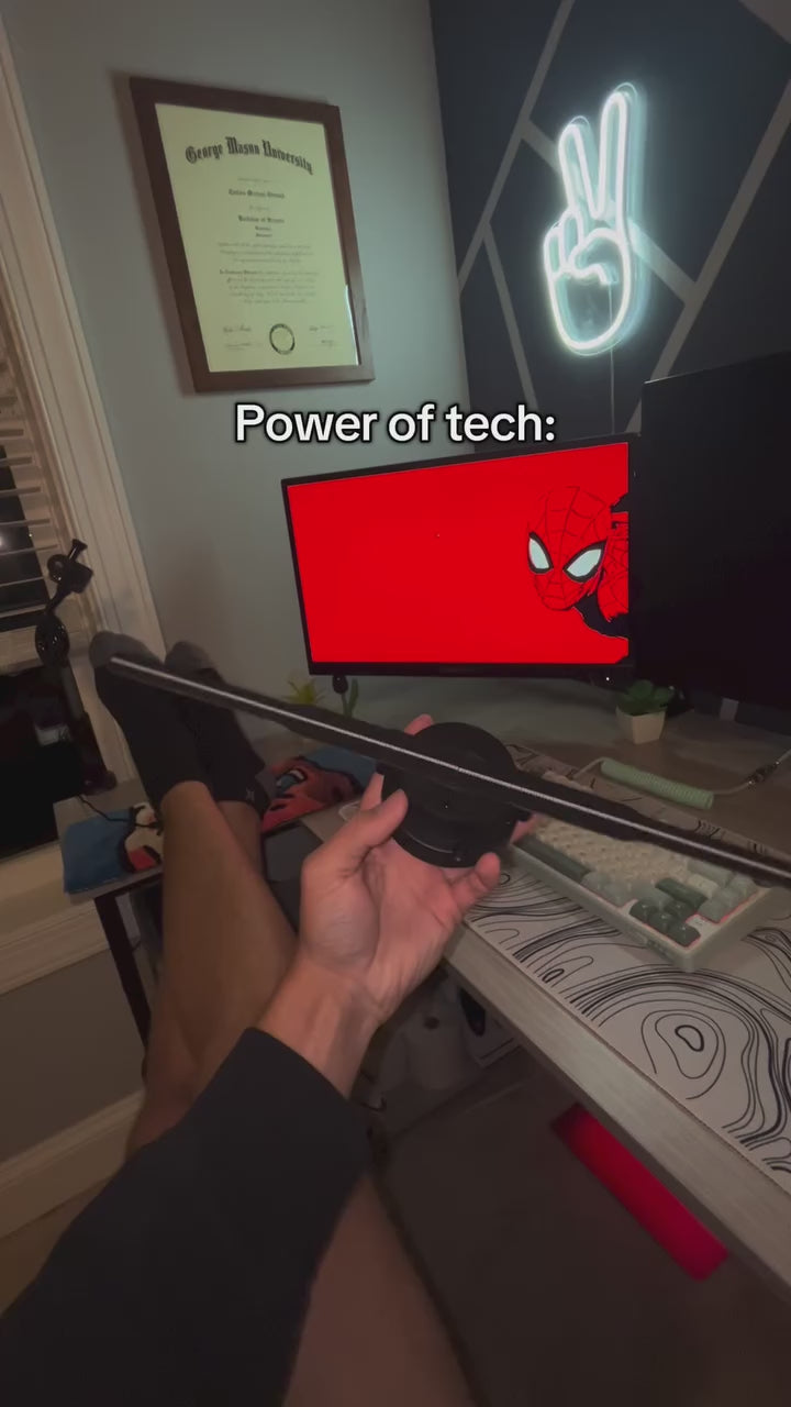 3D Holographic LED Fan Projector | WiFi, Remote, Custom Display