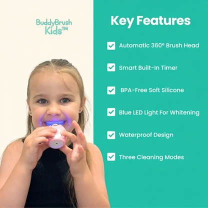BuddyBrush Kids - U-Shaped 360° Ultrasonic Teeth Whitening